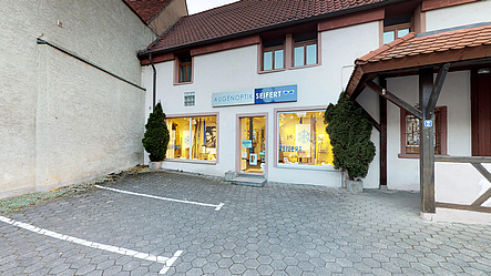 Außenansicht der Filiale von Augenoptik Seifert in Güntersleben